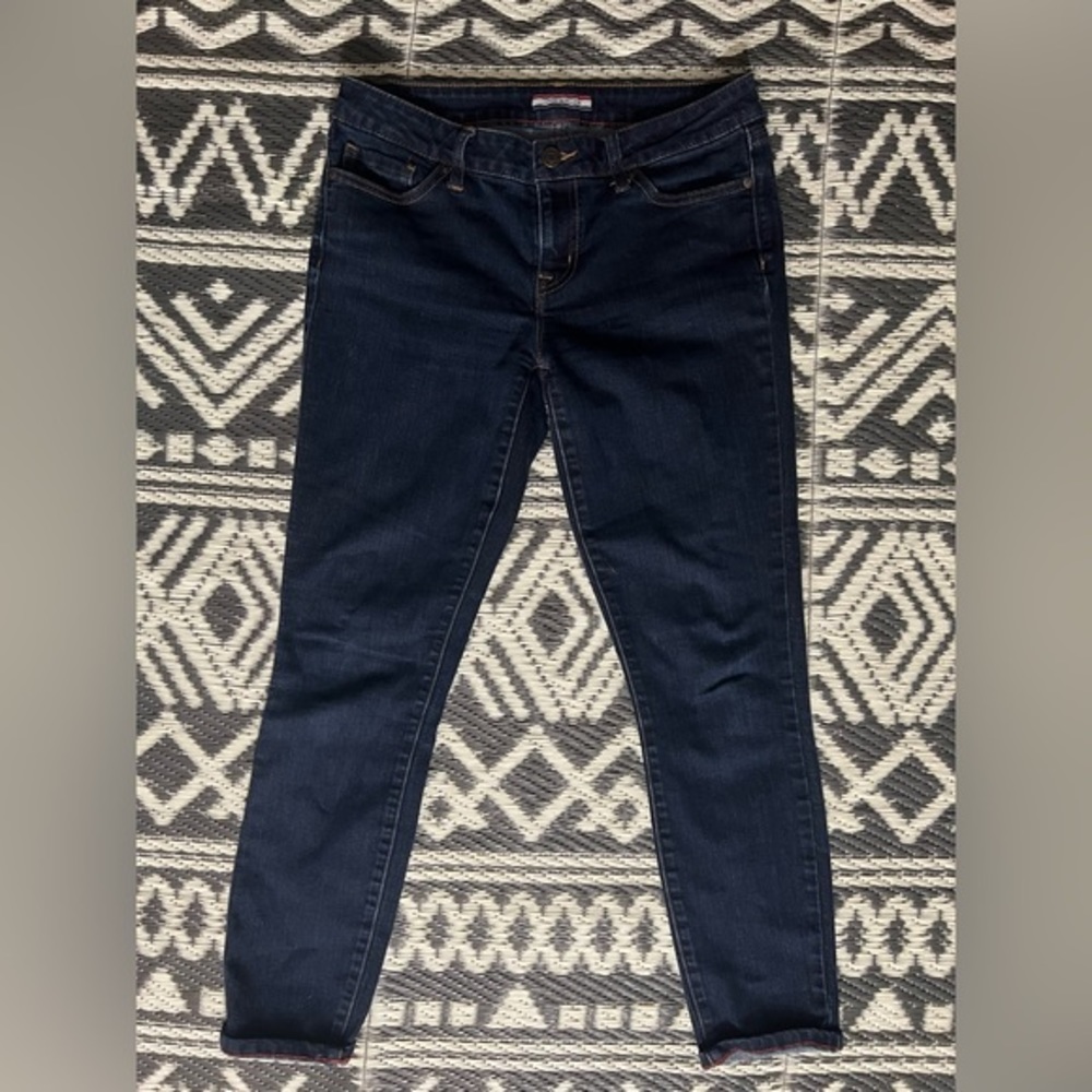 TOMMY HILFIGER‎ Women's Dark Denim Size 4S Skinny Jeans Excellent Condition